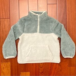 Cat & Jack Color Block Half-Zip Teddy Sweatshirt